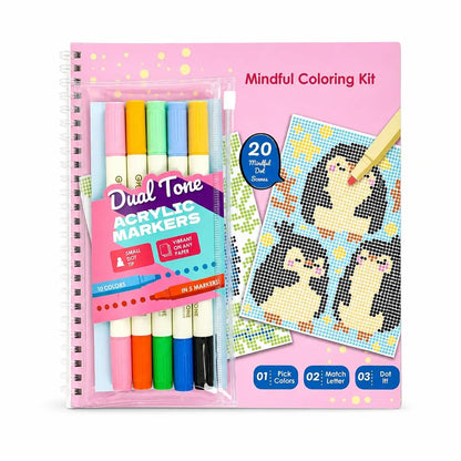 🎁🎄¡Oferta de Navidad: 50% de descuento!💞¡Más de 50.000 unidades vendidas!⏳✨Set de colorear con relieve (Braille) para mindfulness