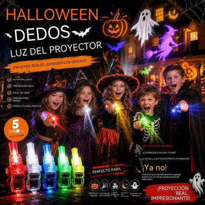 🔥¡Oferta imperdible con 50% de descuento!🔥 Mini luces LED de colores para dedos: linternas luminosas para fiestas con banda elástica.