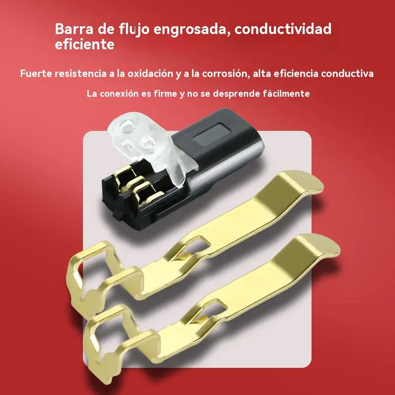 🔥【¡Compra 10 y llévate 10 gratis!】【20PCS】🏆Conector enchufable de doble cable con presilla de bloqueo