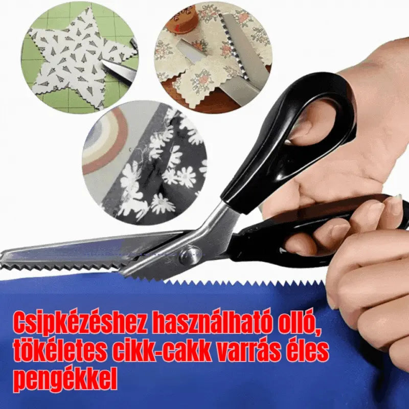 🔥✂️ Rózsásító olló textilhez, 5 méretben kapható.