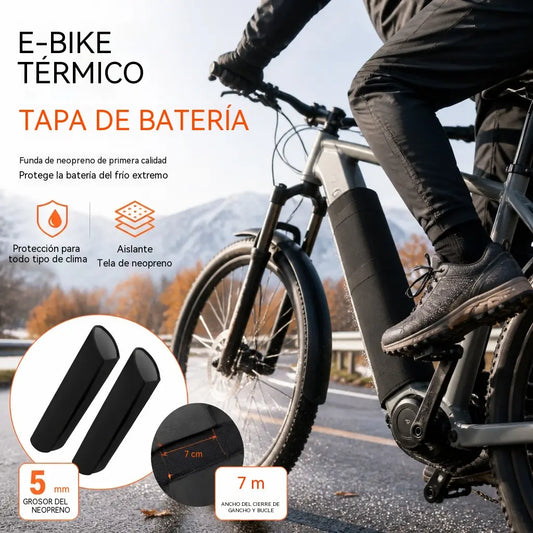 🔥【Compra 1 y llévate 1 gratis】🚲 Funda para batería de bicicleta eléctrica – Funda aislante de neopreno térmico de 5 mm