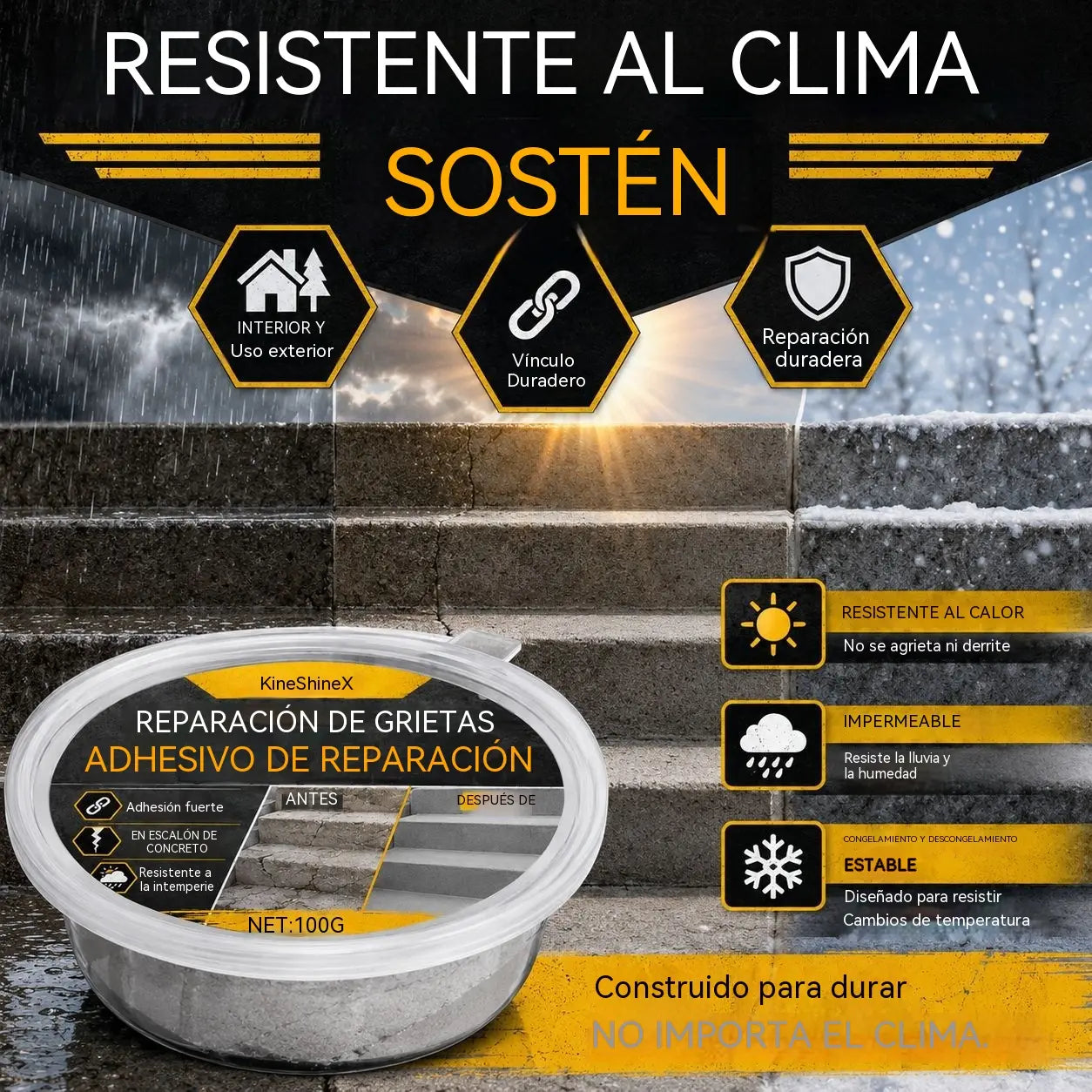 🥳¡OFERTA ESPECIAL 2026!🥳🔥【Compra 1 y llévate 1 gratis】💞¡Más de 50.000 unidades vendidas!🧰🛠️ Adhesivo para reparar escalones de hormigón