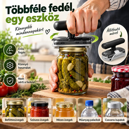 🔥【Vásárolj egyet, kapsz egyet ingyen】🥫Többfunkciós rozsdamentes acél üvegnyitó💥Korlátozott ideig érvényes ajánlat