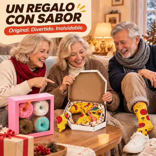 🧶🧦【4 pares 28 euros 】Calcetines Foodie Divertidos | ¡Lleva tu comida favorita en los pies!|Divertido y cómodo de llevar.