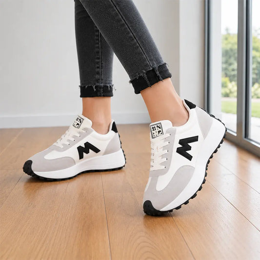 🔥【36-43-as méretek】👟Új retró színes blokkos sportcipők, kényelmes, puha talpú, lélegző hétköznapi cipők