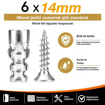 🛠️【100 pár 7900 Ft 】🔩 Önfúró gipszkarton dübelkészlet csavarokkal 🧱 – Könnyen telepíthető fali kiegészítők