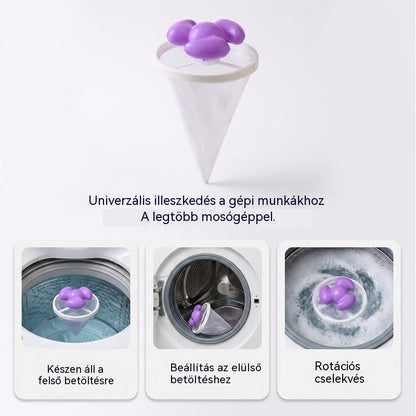 🌀6 darab 8300 Ft ✨ Úszószűrő mosógéphez - Minden mosásnál felfogja a szálakat, a hajat és az állati szőrt 🧺