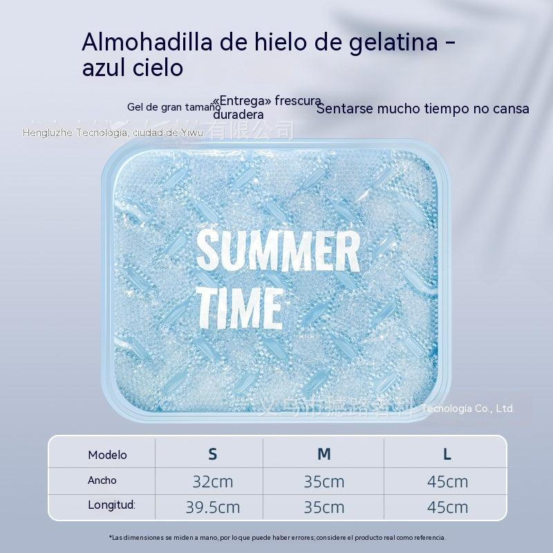 🧊🍃Cojín refrigerante de gel transpirable para el verano, sin necesidad de rellenarlo con agua
