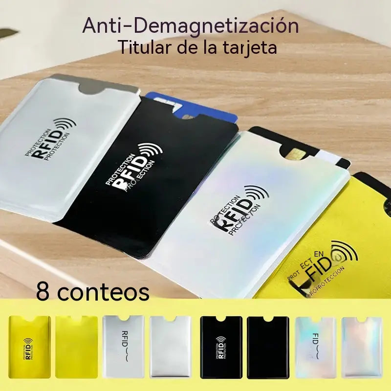 🔒 8 db RFID-blokkoló kártyatok – védelem bankkártyák és igazolványok számára