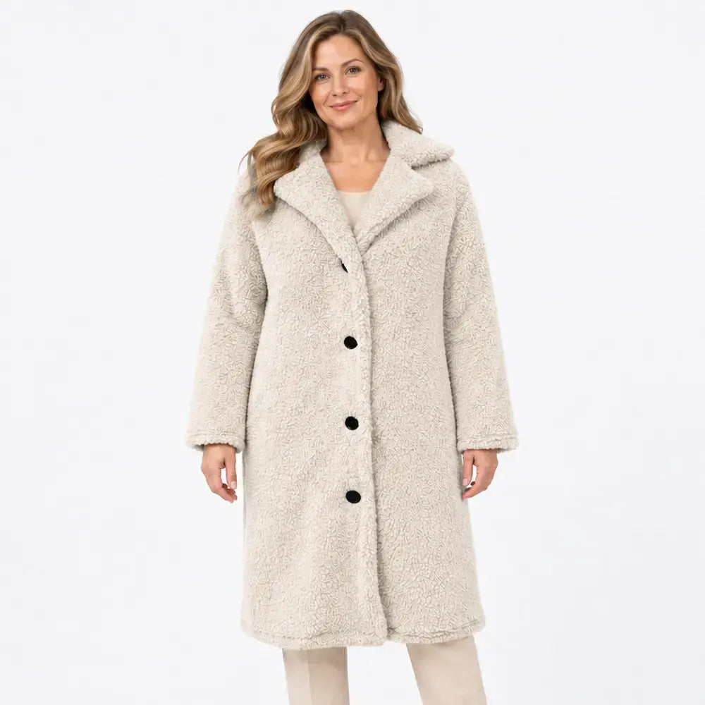 🧥【S-5XL】A legkelendőbb női plüsskabát ősszel és télen - hosszú ujjú gallérral