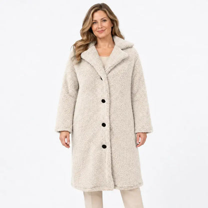 🧥【S-5XL】A legkelendőbb női plüsskabát ősszel és télen - hosszú ujjú gallérral