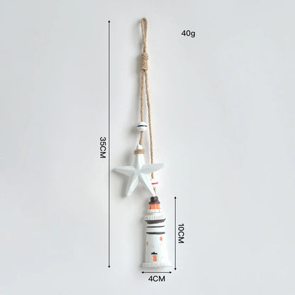 🔥【Compra 1 y llévate 1 gratis】🐠Adorno rústico de madera con motivos marinos para colgar