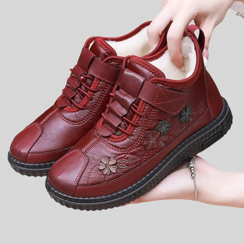 😍 【36–42-es méret】 ✨ Meleg, plüssbéléses téli csizma puha, csúszásmentes talppal a maximális kényelemért
