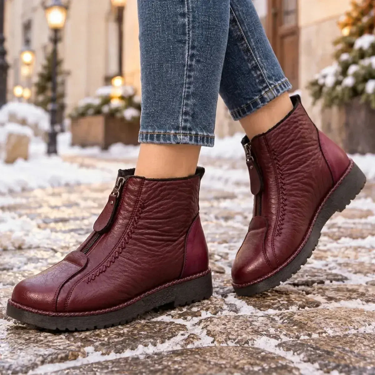 🔥【35-41】👢👢Olasz, kézzel készített bőr női cipők