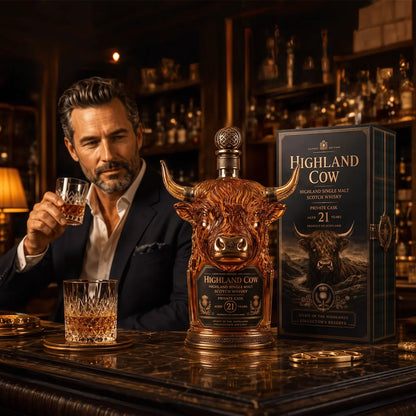 🎁Oferta especial de hoy: 49% de descuento en 🥃Consigue un pedazo de la leyenda de las Highlands: la botella de whisky de vaca de las Highlands