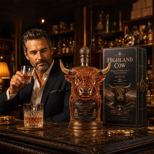 🎁Oferta especial de hoy: 49% de descuento en 🥃Consigue un pedazo de la leyenda de las Highlands: la botella de whisky de vaca de las Highlands