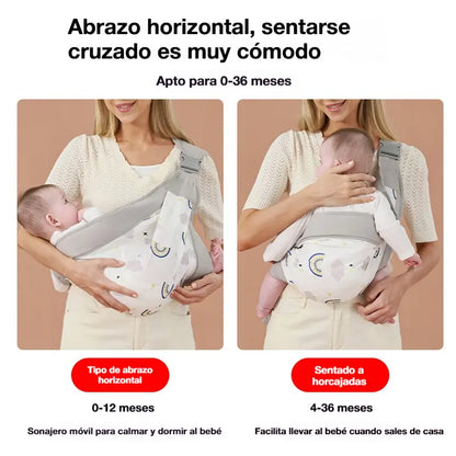 🎉 ¡Ventas superiores a 50.000 unidades! 👶 Portabebés transpirable 4 en 1: permite llevar al bebé delante o en la espalda, mirando hacia dentro o hacia fuera, cómodo para bebés de 0 a 36 meses. 💞✨