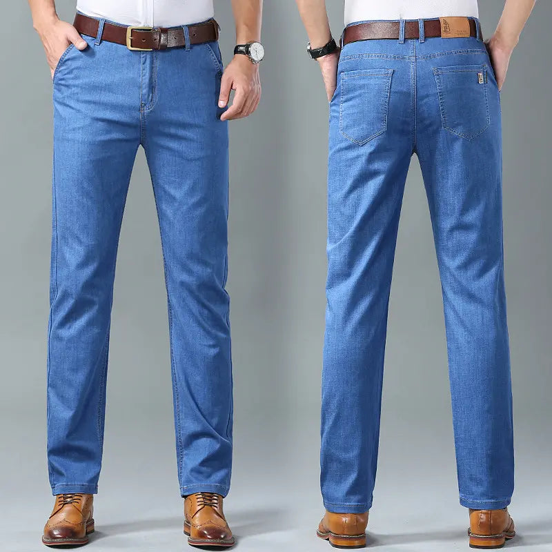 🔥🔥 【60–110 kg】👖👖 Pánské džíny ve velkých velikostech – jednoduché, ležérní a univerzální