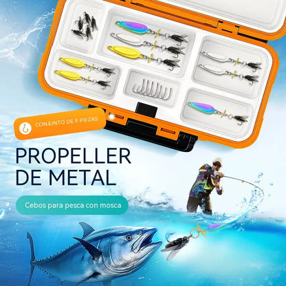 🐟【Vásárolj 3-at, kapsz 3-at ingyen】【6 db】🎣✨ Flitteres légycsali | Távolra dobható és jobban vonzza a halakat