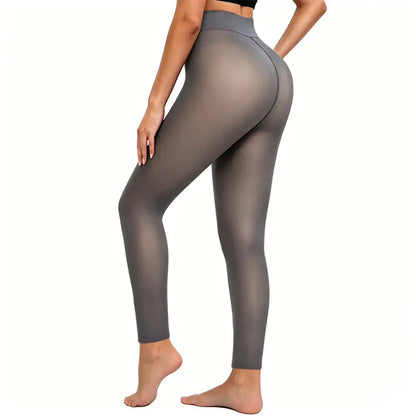 🧶💥【XS-4XL】Szimulált, áttetsző téli harisnya vastag és puha plüss béléssel