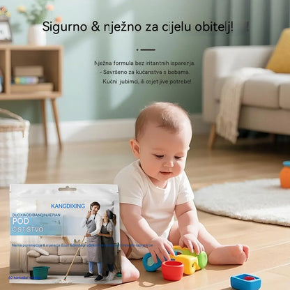 🧹✨ 【4 pakiranja - 240 tableta】Antibakterijske i dezodorirajuće višenamjenske tablete za čišćenje | Pogodne za drvene podove, laminat, pločice i zidove kamp-kućice