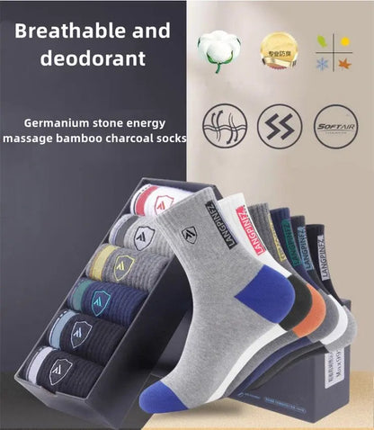 😍🧦【10 parov】2026 nove bombažne dezodorantne nogavice, ki vpijajo pot