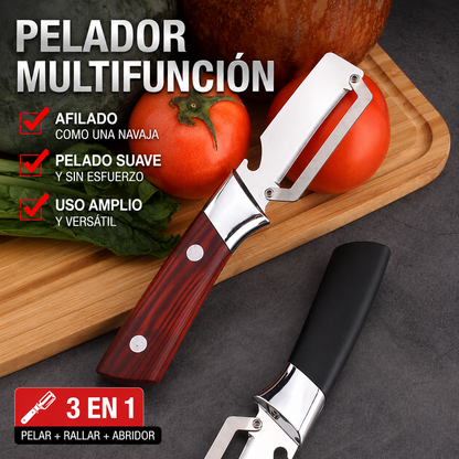 💥【Compra 1 y llévate 1 gratis】💥🔪Pelador multifuncional de acero inoxidable🧅