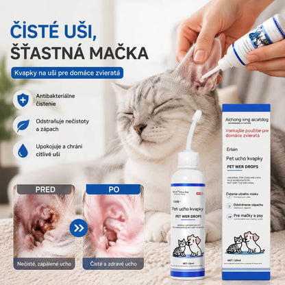🐱🐶 Gyengéd fültisztító cseppek háziállatoknak – Búcsút inthetünk a külső hallójárat betegségeinek