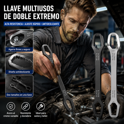 💥2 artículos 26 euros🔧 Llave de doble extremo, llave General Motors, 8-24 mm, con función de autoajuste 🔧