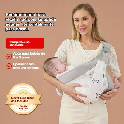 🎉 ¡Ventas superiores a 50.000 unidades! 👶 Portabebés transpirable 4 en 1: permite llevar al bebé delante o en la espalda, mirando hacia dentro o hacia fuera, cómodo para bebés de 0 a 36 meses. 💞✨