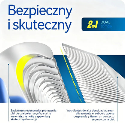 🐾🐱 Kup 1, drugi GRATIS! 2 sztuki tylko za 89 zł! Dwustronna szczotka do usuwania sierści zwierząt ✨