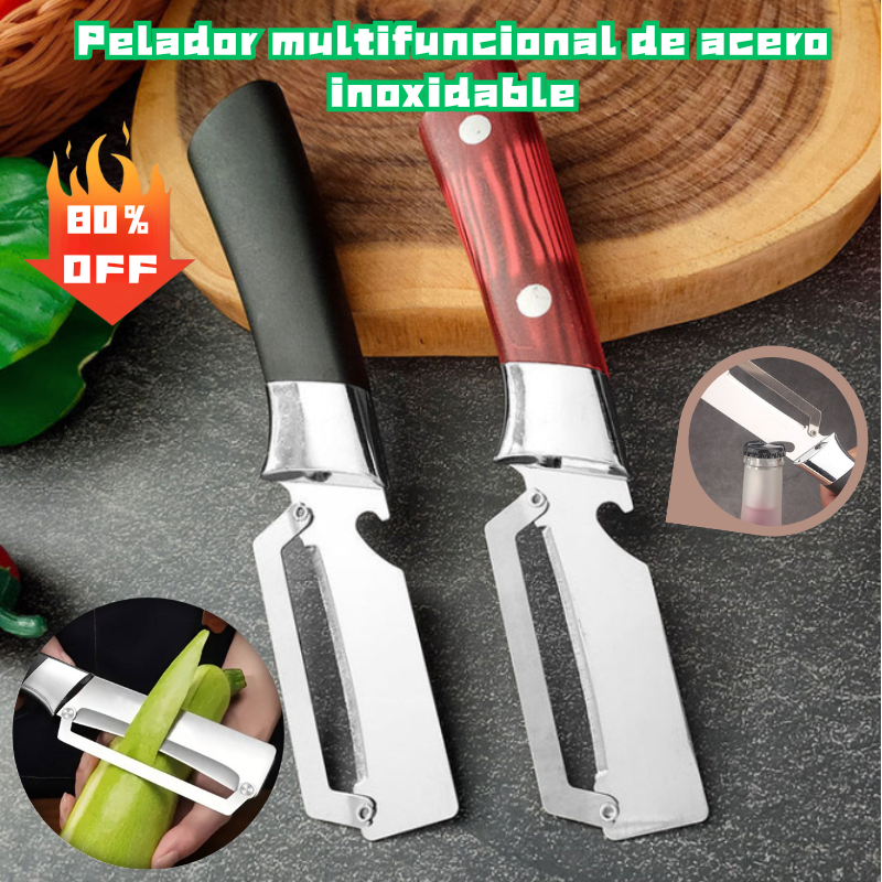 💥【Compra 1 y llévate 1 gratis】💥🔪Pelador multifuncional de acero inoxidable🧅