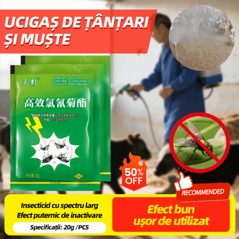 🦟【5 tasak】❌Kifejezetten a szúnyogok és legyek farmokon való irtására tervezték, egy csomag elpusztítja a bolhákat/sáskákat/csótányokat/legyeket/szúnyogokat!