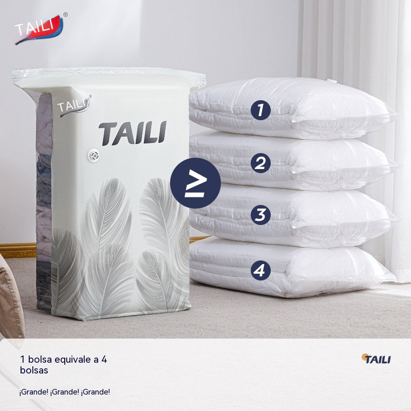🧳【56*80cm】【5 darabos készlet】💨 Nagy, összenyomható vákuumos tárolózsák: nincs szükség pumpára, szivárgásmentes, és ideális helytakarékosságra bőröndökben és otthon ✈️