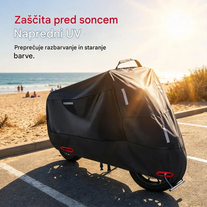 🏍️ Danes 50 % popust! Zaščitno pokrivalo za motorna kolesa za vse vremenske razmere | Vodoodporno, trpežno in zaščiteno pred UV-žarki | Primerno za večino motornih koles | Z odprtinami za zaklepanje in ojačanimi šivi | Idealno za uporabo na prostem 🌧️☀️