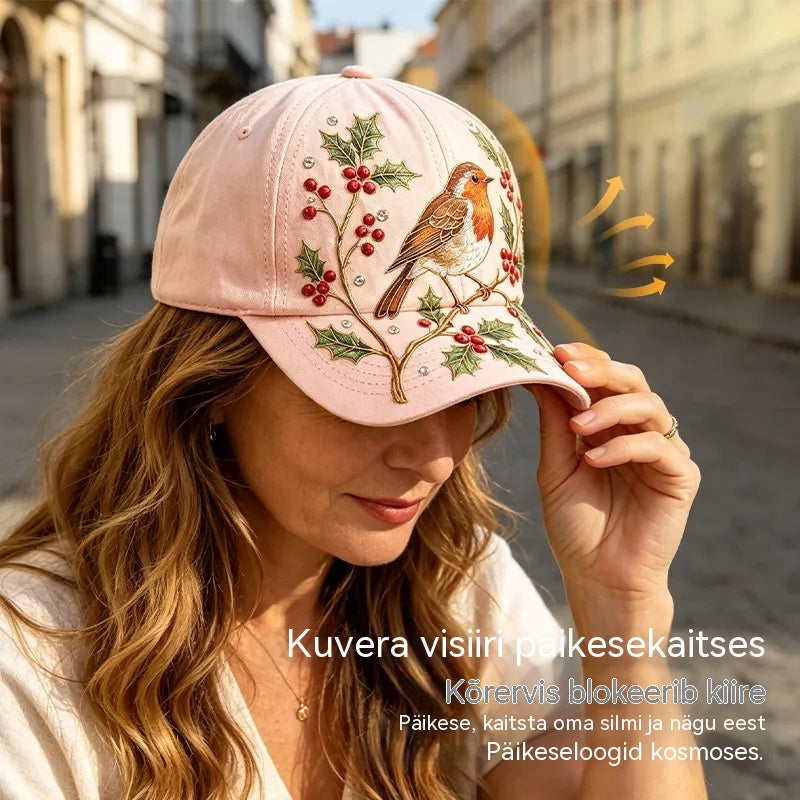 🧢Moodne esmaklassiline nokamüts 3D-tikandiga, päikesekaitse ja varjutusega