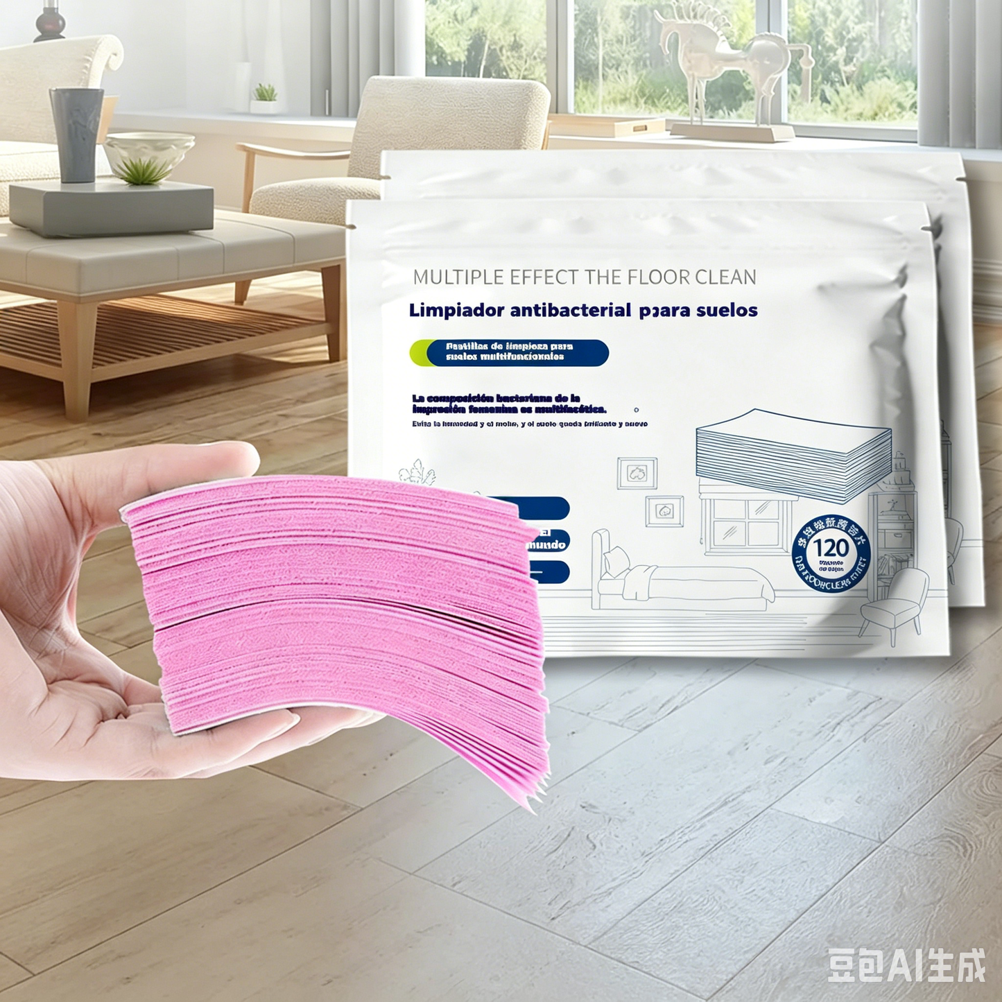 🧹【¡Compra 1 y recibe 1 GRATIS!】【240 piezas 25 euros】✨ 240 unidades de pastillas limpiadoras multiusos antibacterianas y desodorizantes | Aptas para madera dura, suelos laminados, azulejos y paredes de autocaravana