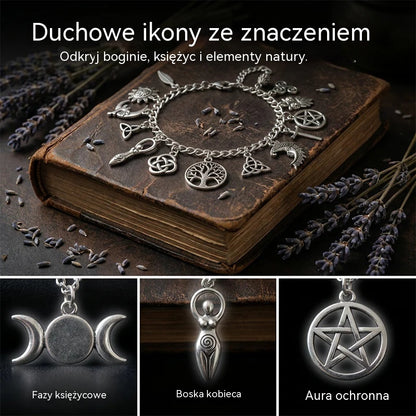 Bransoletka z zawieszkami w stylu vintage o mistycznym charakterze dla kobiet – biżuteria w stylu niebiańskim, gotyckim i boho 🔮✨