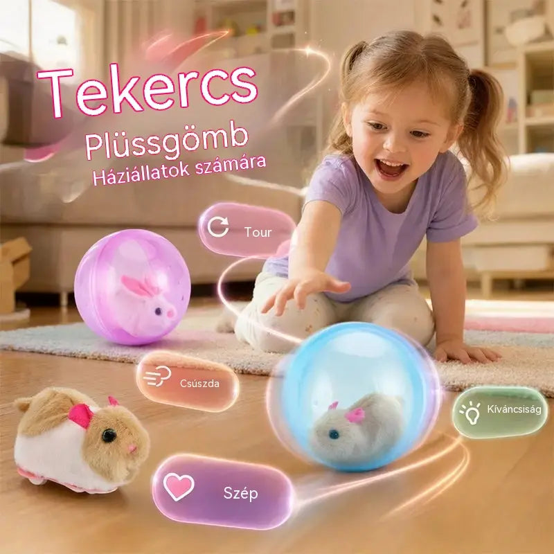 🥳2026 legkelendőbb terméke!🥳💞 Több mint 50 000 eladott darab! 💖🐱Interaktív, állat alakú guruló labda