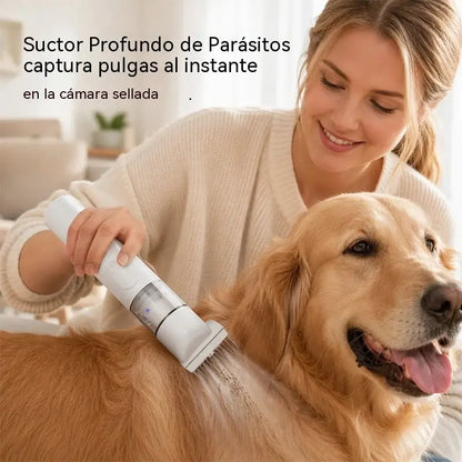🐶😺Quitapulgas eléctrico para mascotas y peine desenredante