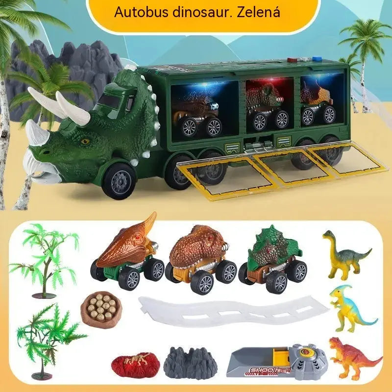 🦖🚛 Dinosauří náklaďák, který ukládá, vyváží a baví! 🎵✨