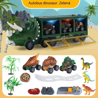 🦖🚛 Dinosauří náklaďák, který ukládá, vyváží a baví! 🎵✨