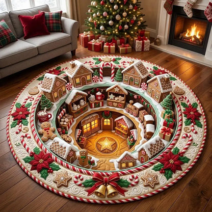 🎄 Vánoční koberec s 3D optickou iluzí
