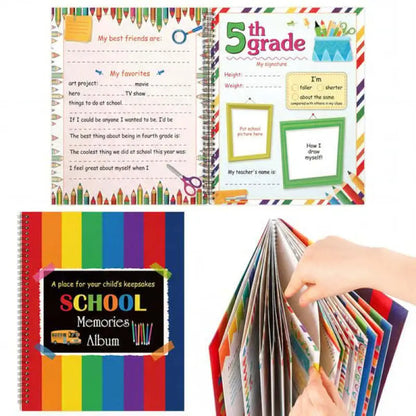 ⏳🔥¡50% DE DESCUENTO POR TIEMPO LIMITADO! ⏰Libro de recuerdos escolares/cuaderno de viaje para estudiantes📓🎓