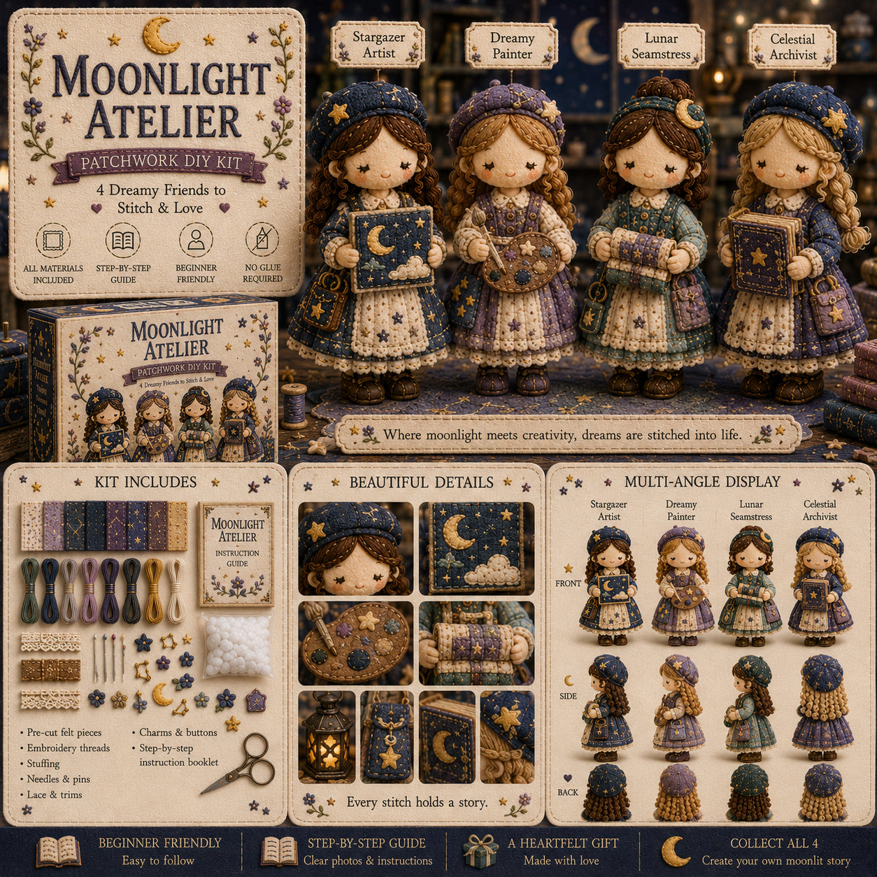 Posledný deň: Využite zľavu 49 %!  Miniatúrna patchworková sada zo série Miniature World.