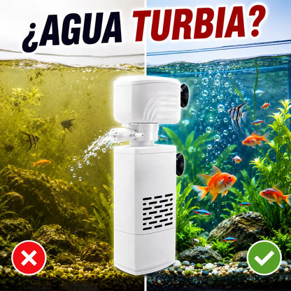 🐠【4W】💦Filtro de acuario eléctrico silencioso🐟