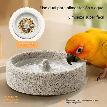 😍 Los más vendidos con un 50 % de descuento 🎉🐦 Comedero y limador de pico 2 en 1 de roca volcánica para aves