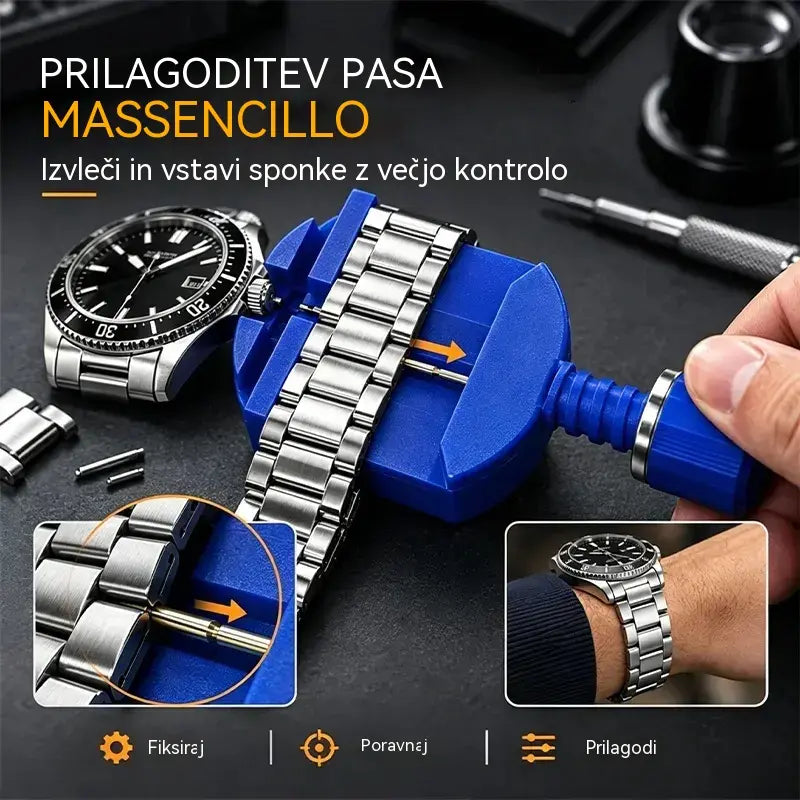 🎉 Posebna ponudba za leto 2026 🔧 Profesionalni komplet za popravilo ur – nov pašček, nova baterija, ista ura – popravite jo sami v nekaj minutah ⌚