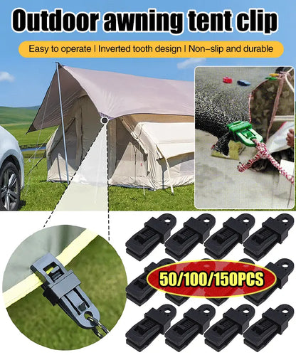 🏡🌿[20 piezas] Clips de fijación para red de sombra de jardín, clips de fijación para carpas