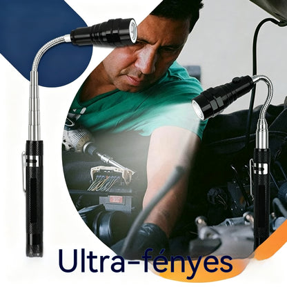 🛠🚗Mágneses autójavító rúd rugalmas teleszkópos szalaggal és LED lámpával 💡